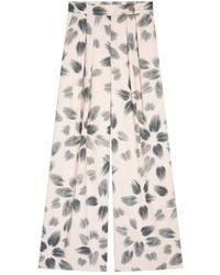 Dries Van Noten - Pleated Wide-Leg Trousers - Lyst