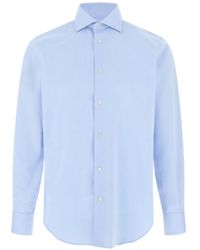 BOGGI - Checked Cotton Non-Iron Regular-Fit Shirt - Lyst
