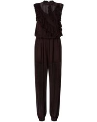 Pinko - Ruffled Pleated Jumpsuit - Lyst