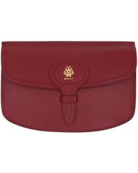 Bally - Logo-Detail Leather Cross Body Bag - Lyst