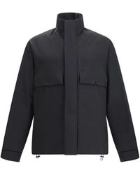 Moncler - High-Neck Flap-Pocket Jacket - Lyst