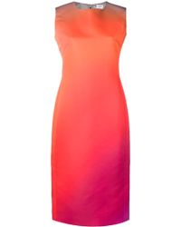 Lanvin Ombré Pencil Dress - Geel