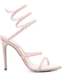 Rene Caovilla - Cleo Crystal-Embellished Sandals - Lyst