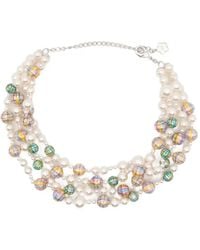 ShuShu/Tong - X Yvmin Multi-Strand Painted-Pearl Necklace - Lyst