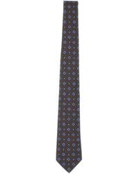 Kiton - Cravate En Soie À Fleurs - Lyst