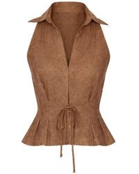 Hevron - Sloan Collared Vest - Lyst