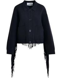 Essentiel Antwerp - Istern Fringe Cardigan - Lyst
