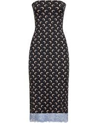 Marine Serre - Abito Midi Con Stampa Moon - Lyst