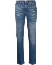 Philipp Plein - Gerade High-Rise-Jeans - Lyst