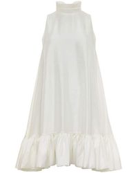 Azeeza - Alcott Ruffled Silk Minidress - Lyst