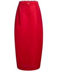 KHAITE - Lucian Silk Skirt - Lyst