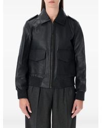 Sessun - Miley Leather Bomber Jacket - Lyst