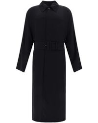 Balenciaga - Belted Trench Coat - Lyst