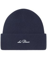 Les Deux - Gorro con logo bordado - Lyst