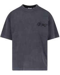 Off-White c/o Virgil Abloh - T-Shirt À Logo Brodé - Lyst