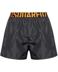 DSquared² - Short De Bain À Bande Logo - Lyst