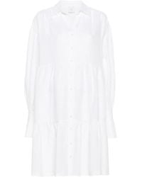 Eleventy - Tiered Linen Mini Dress - Lyst