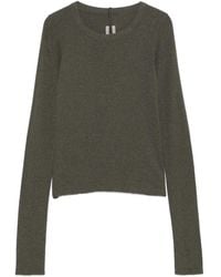 Rick Owens - Top de canalé con manga larga - Lyst