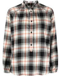 Woolrich - Check-Print Ruffle Shirt - Lyst