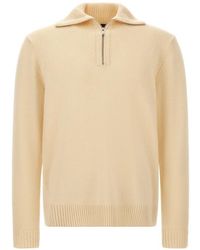 Zanone - Half-Zip Cashmere Sweater - Lyst