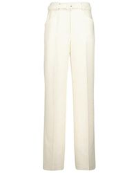 Gabriela Hearst - Norman Belted Tailored Trousers - Lyst