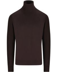 Loro Piana - Gerippter Pullover mit Stehkragen - Lyst
