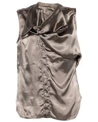Rick Owens - "Island" Sleeveless Shirt - Lyst