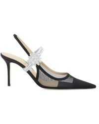 Mach & Mach - Flower-Embellished Slingback Pumps - Lyst