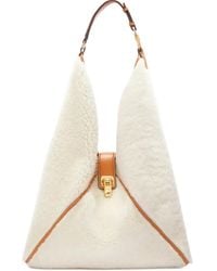 Ermanno Scervino - Large Dudu Shearling Shoulder Bag - Lyst