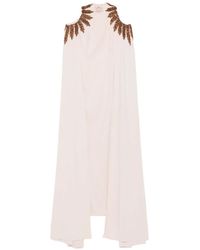 Jean Louis Sabaji - Embellished Cape Dress - Lyst