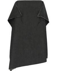 Niccolò Pasqualetti - Raw-Edge Asymmetric Skirt - Lyst