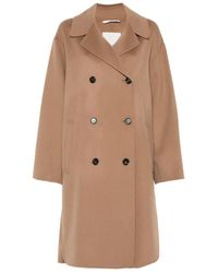 Max Mara - Double-Breasted Wool Midi Coat - Lyst