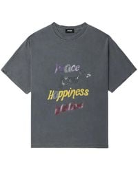 we11done - Katoenen T-Shirt Met Tekst - Lyst