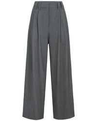 Brunello Cucinelli - Tropical Luxury Wool Tailored Trousers With Monili - Lyst