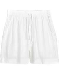 GANT - Drawstring Textured Shorts - Lyst