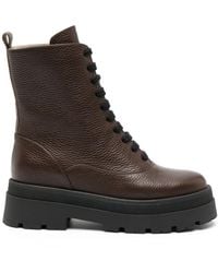 Fabiana Filippi - Leather Lace-up Boots - Lyst