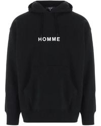 Comme des Garçons - Logo-Print Cotton Hoodie - Lyst
