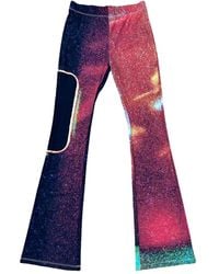 MM6 by Maison Margiela - Printed Flared Trousers - Lyst