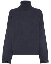 Brunello Cucinelli - Sequin-Embellished Turtleneck Sweater - Lyst