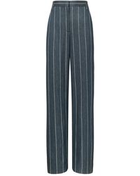Tory Burch - Striped-Pattern Trousers - Lyst