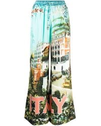 Camilla - From Sorrento With Love Graphic-print Palazzo Pants - Lyst