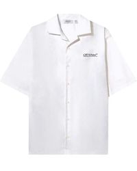 Off-White c/o Virgil Abloh - Circle Off Popl Bowl Cotton Shirt - Lyst
