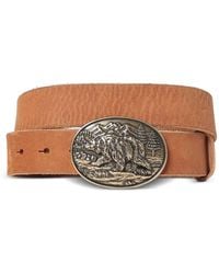 Sebago - Ceinture En Cuir À Boucle Gravée Fred - Lyst