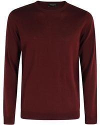 Roberto Collina - Round-Neck Merino Wool Sweater - Lyst