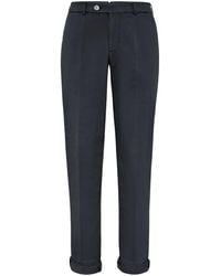Brunello Cucinelli - Straight-Leg Cotton-Blend Trousers - Lyst