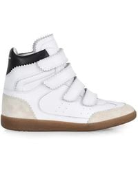 Isabel Marant - Bilsy High-Top Leather Sneakers - Lyst
