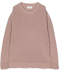 Laneus - Distressed Cotton Jumper - Lyst