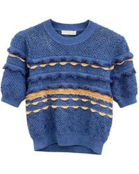 Ulla Johnson - Knitted Short-Sleeve Top - Lyst