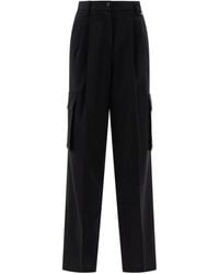Herno - Wool Blend Cargo Trousers - Lyst
