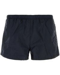 Prada - Logo-Plaque Pocket Swim Shorts - Lyst